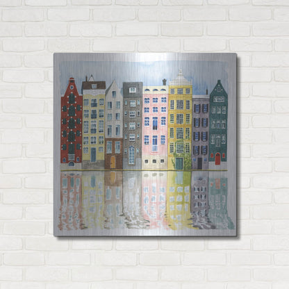 Luxe Metal Art 'Neighborhood II' by Grace Popp, Metal Wall Art,36x36
