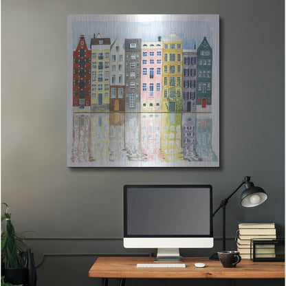 Luxe Metal Art 'Neighborhood II' by Grace Popp, Metal Wall Art,36x36