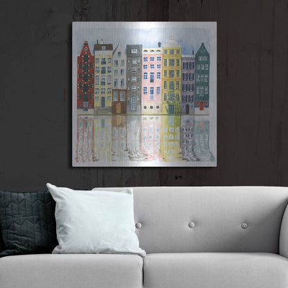 Luxe Metal Art 'Neighborhood II' by Grace Popp, Metal Wall Art,36x36