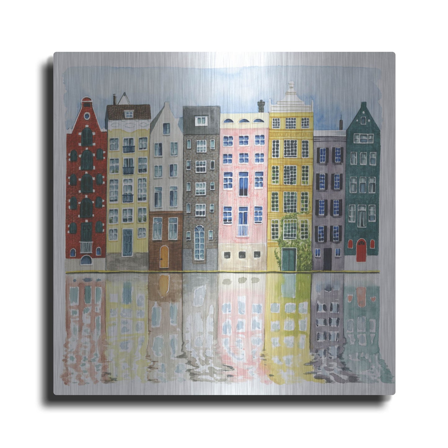 Luxe Metal Art 'Neighborhood II' by Grace Popp, Metal Wall Art