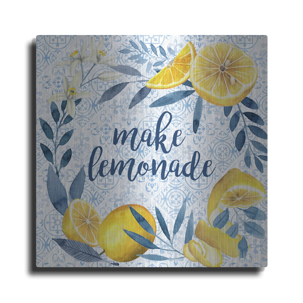 'Citrus Sayings I' by Grace Popp – Metal Wall Art