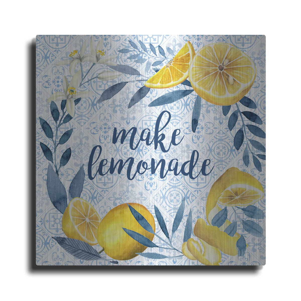 'Citrus Sayings I' by Grace Popp – Metal Wall Art