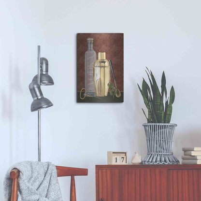 Luxe Metal Art 'Bar Gatsby I' by Grace Popp, Metal Wall Art,16x24