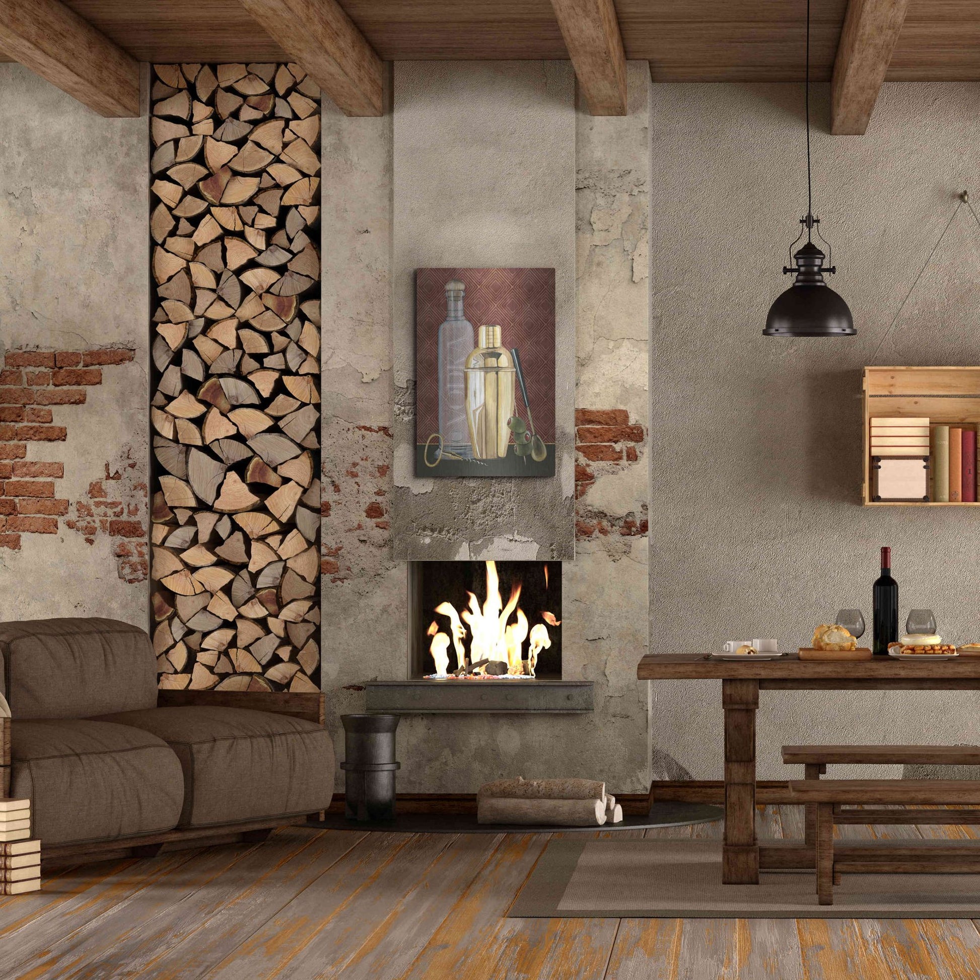 Luxe Metal Art 'Bar Gatsby I' by Grace Popp, Metal Wall Art,24x36