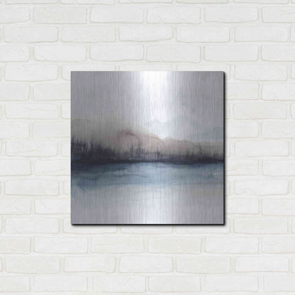 Luxe Metal Art 'Horizon Shadow II' by Grace Popp, Metal Wall Art,24x24