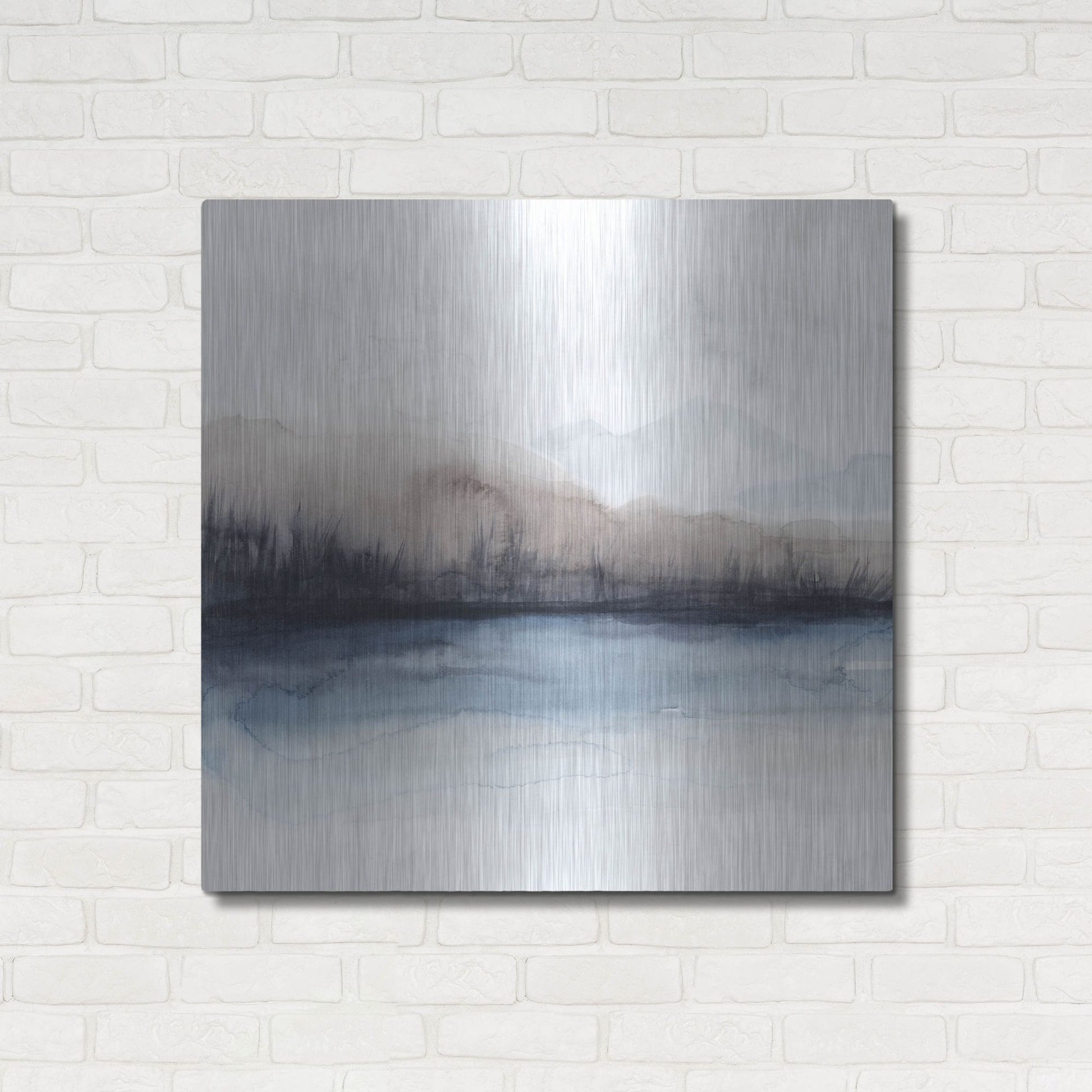 Luxe Metal Art 'Horizon Shadow II' by Grace Popp, Metal Wall Art,36x36