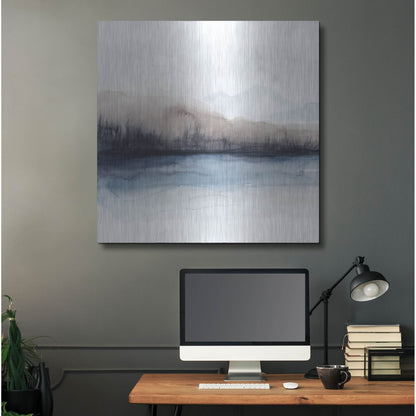 Luxe Metal Art 'Horizon Shadow II' by Grace Popp, Metal Wall Art,36x36