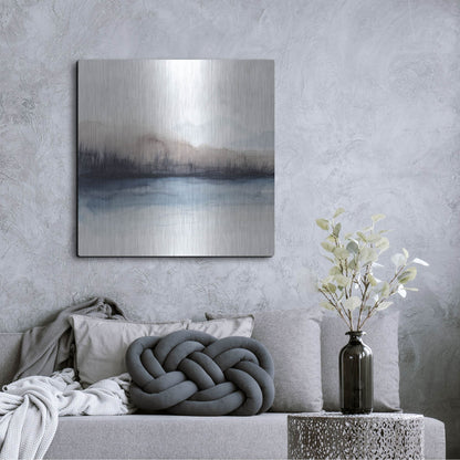 Luxe Metal Art 'Horizon Shadow II' by Grace Popp, Metal Wall Art,36x36