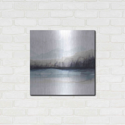 Luxe Metal Art 'Horizon Shadow I' by Grace Popp, Metal Wall Art,24x24