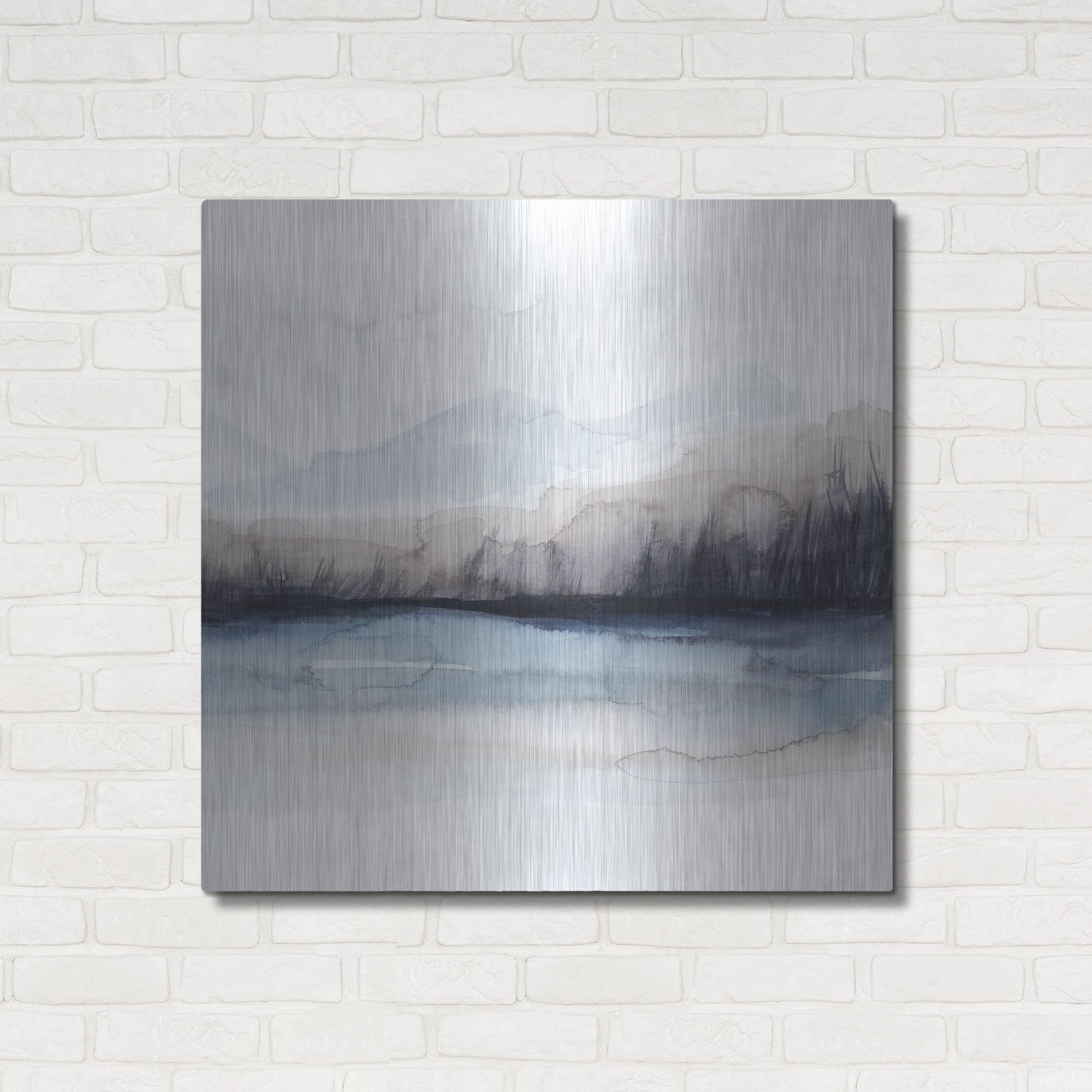 Luxe Metal Art 'Horizon Shadow I' by Grace Popp, Metal Wall Art,36x36