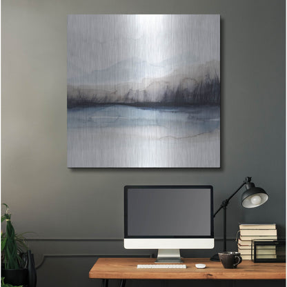 Luxe Metal Art 'Horizon Shadow I' by Grace Popp, Metal Wall Art,36x36