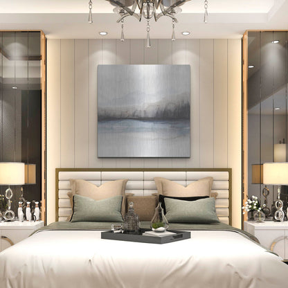 Luxe Metal Art 'Horizon Shadow I' by Grace Popp, Metal Wall Art,36x36