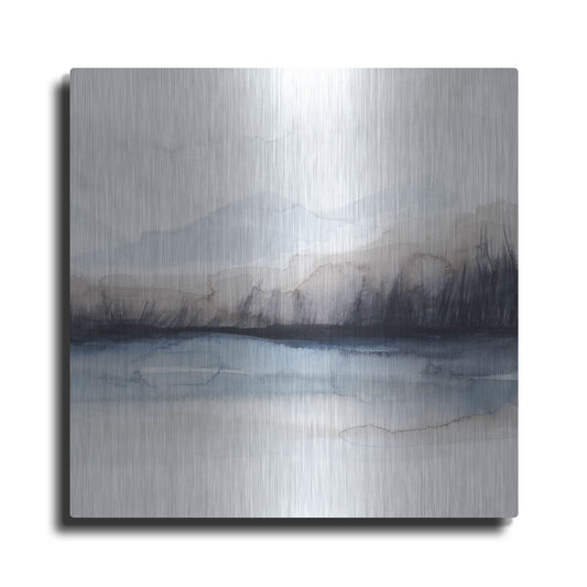 Luxe Metal Art 'Horizon Shadow I' by Grace Popp, Metal Wall Art