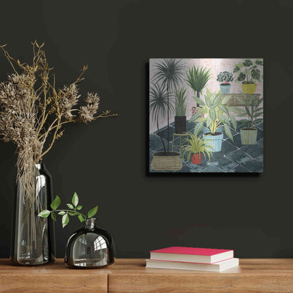 Luxe Metal Art 'Modern Jungle II' by Grace Popp, Metal Wall Art,12x12