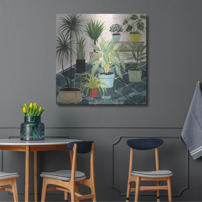 Luxe Metal Art 'Modern Jungle II' by Grace Popp, Metal Wall Art,36x36