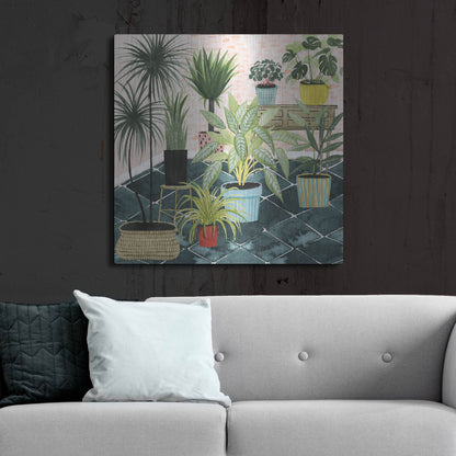 Luxe Metal Art 'Modern Jungle II' by Grace Popp, Metal Wall Art,36x36