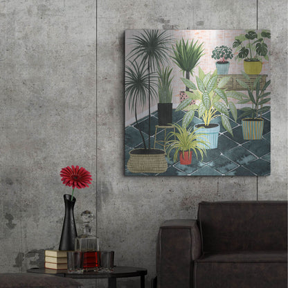 Luxe Metal Art 'Modern Jungle II' by Grace Popp, Metal Wall Art,36x36