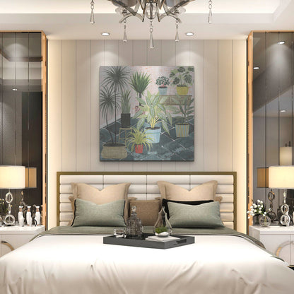 Luxe Metal Art 'Modern Jungle II' by Grace Popp, Metal Wall Art,36x36