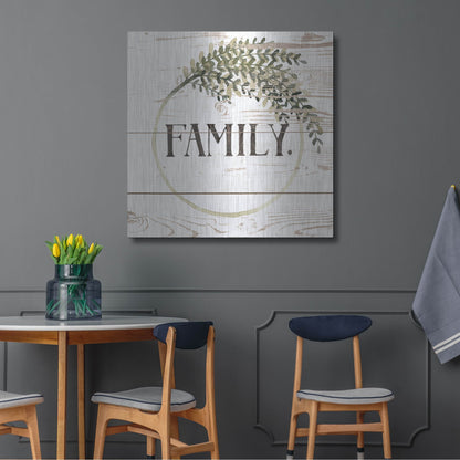 Luxe Metal Art 'Family Farmhouse II' by Grace Popp, Metal Wall Art,36x36
