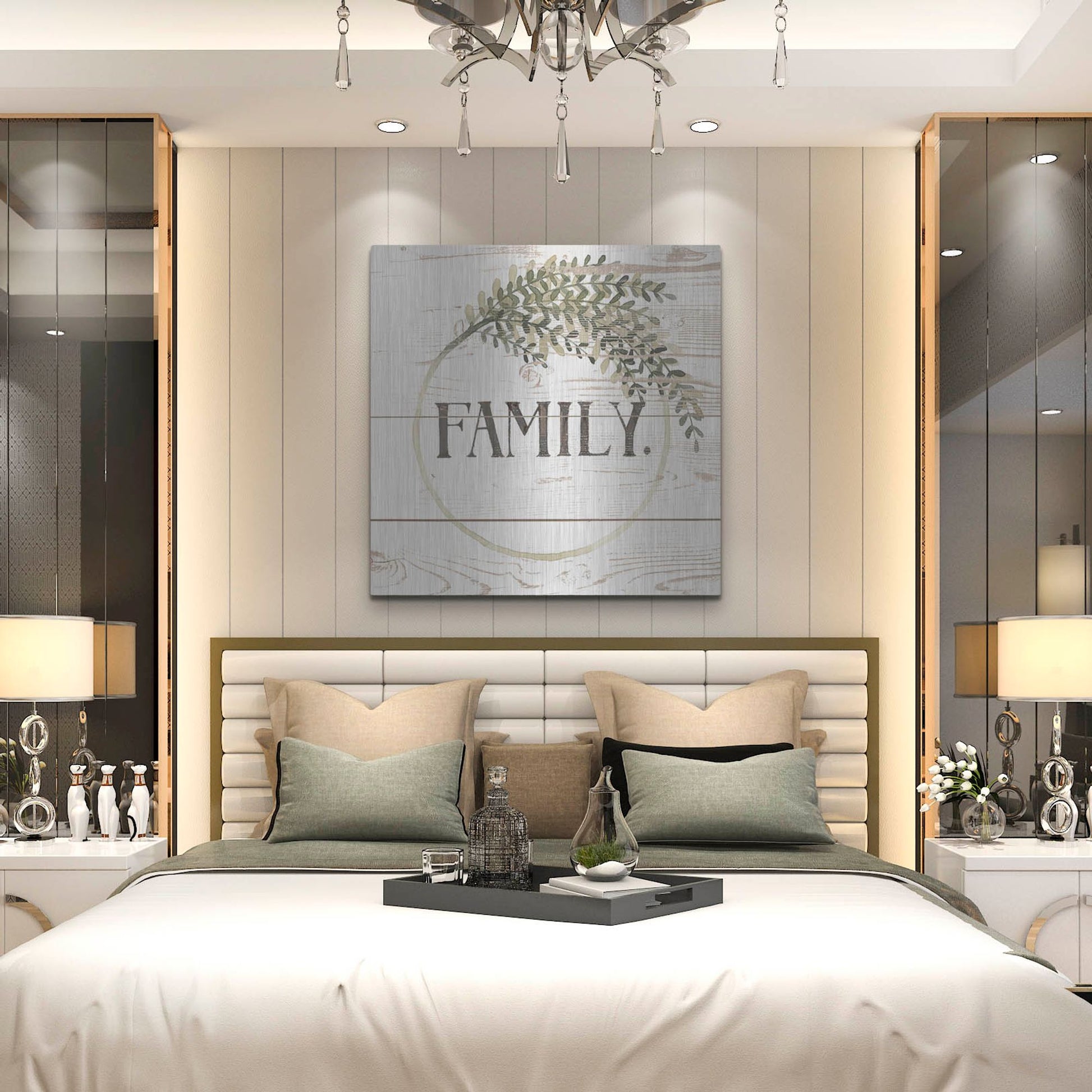 Luxe Metal Art 'Family Farmhouse II' by Grace Popp, Metal Wall Art,36x36