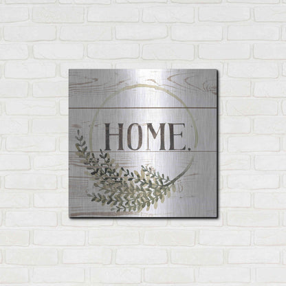 Luxe Metal Art 'Family Farmhouse I' by Grace Popp, Metal Wall Art,24x24