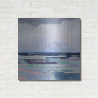 Luxe Metal Art 'Lavender Gale I' by Grace Popp, Metal Wall Art,36x36