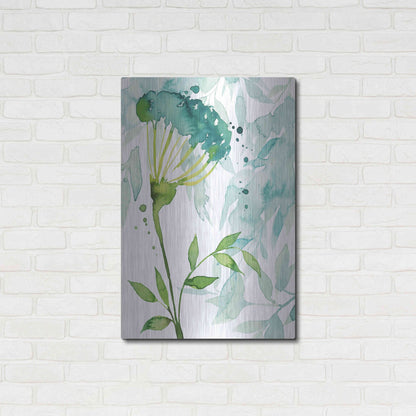 Luxe Metal Art 'Flower and Leaf Layers II' by Grace Popp, Metal Wall Art,24x36