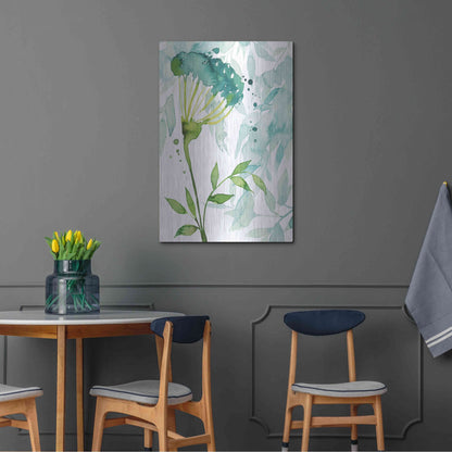 Luxe Metal Art 'Flower and Leaf Layers II' by Grace Popp, Metal Wall Art,24x36