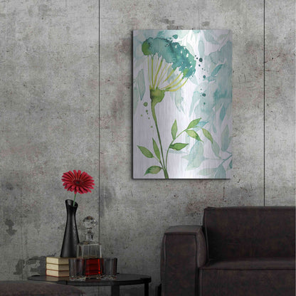 Luxe Metal Art 'Flower and Leaf Layers II' by Grace Popp, Metal Wall Art,24x36
