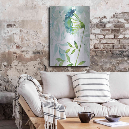 Luxe Metal Art 'Flower and Leaf Layers I' by Grace Popp, Metal Wall Art,24x36