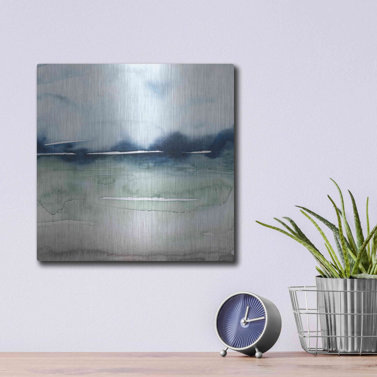 Luxe Metal Art 'Uplands II' by Grace Popp, Metal Wall Art,12x12