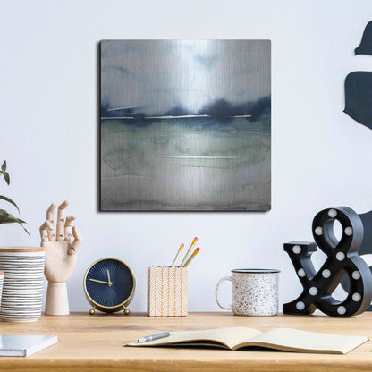 Luxe Metal Art 'Uplands II' by Grace Popp, Metal Wall Art,12x12