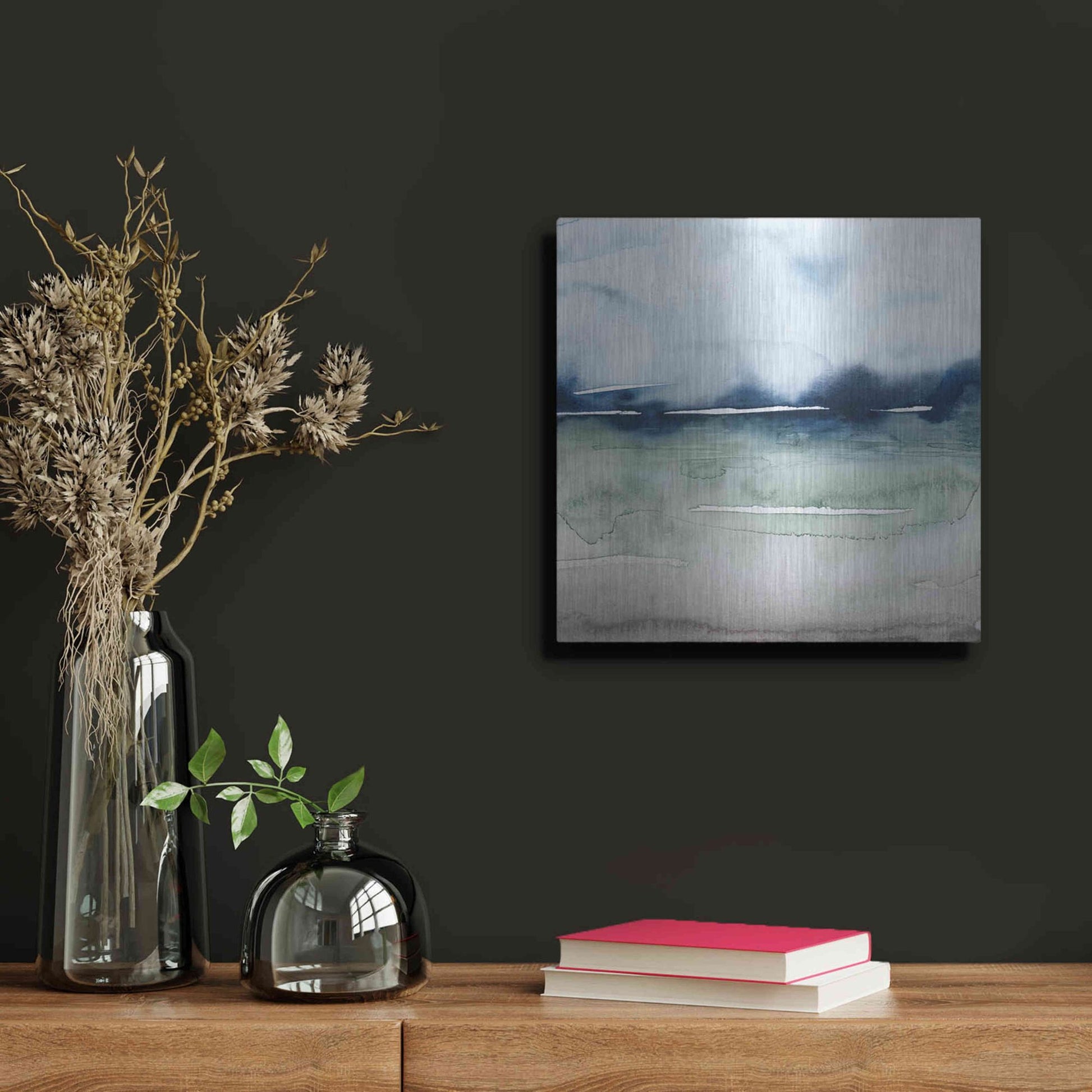 Luxe Metal Art 'Uplands II' by Grace Popp, Metal Wall Art,12x12