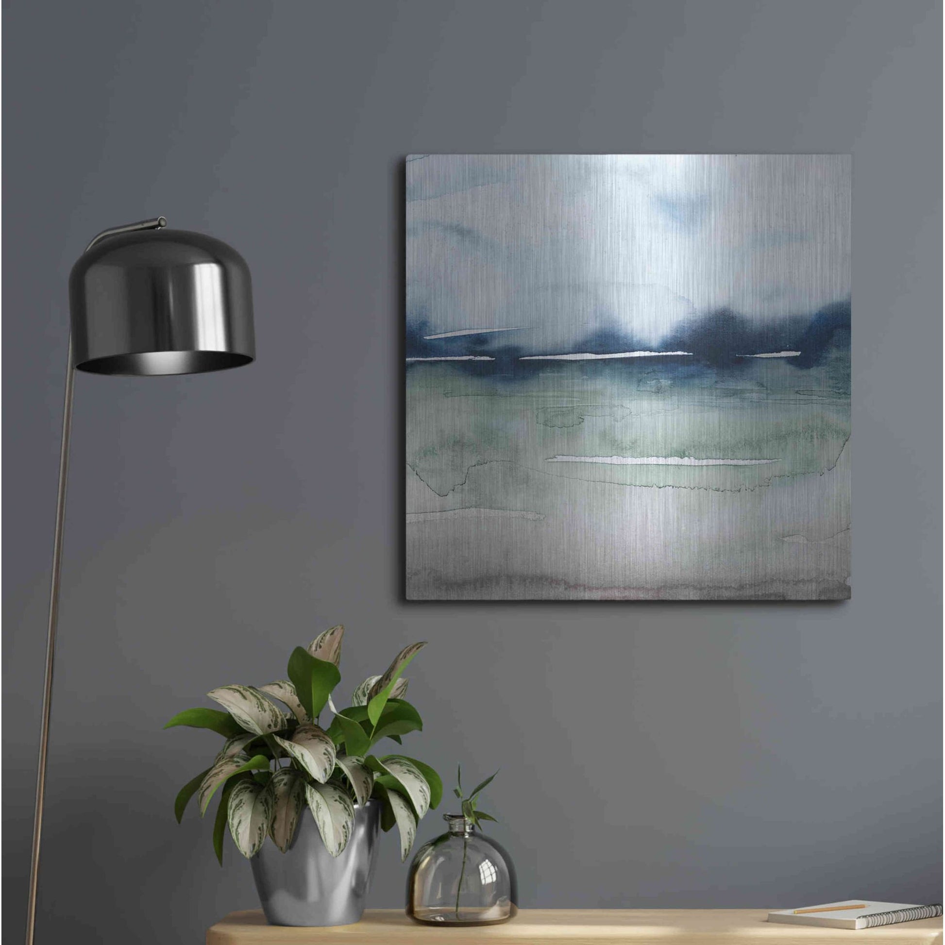 Luxe Metal Art 'Uplands II' by Grace Popp, Metal Wall Art,24x24