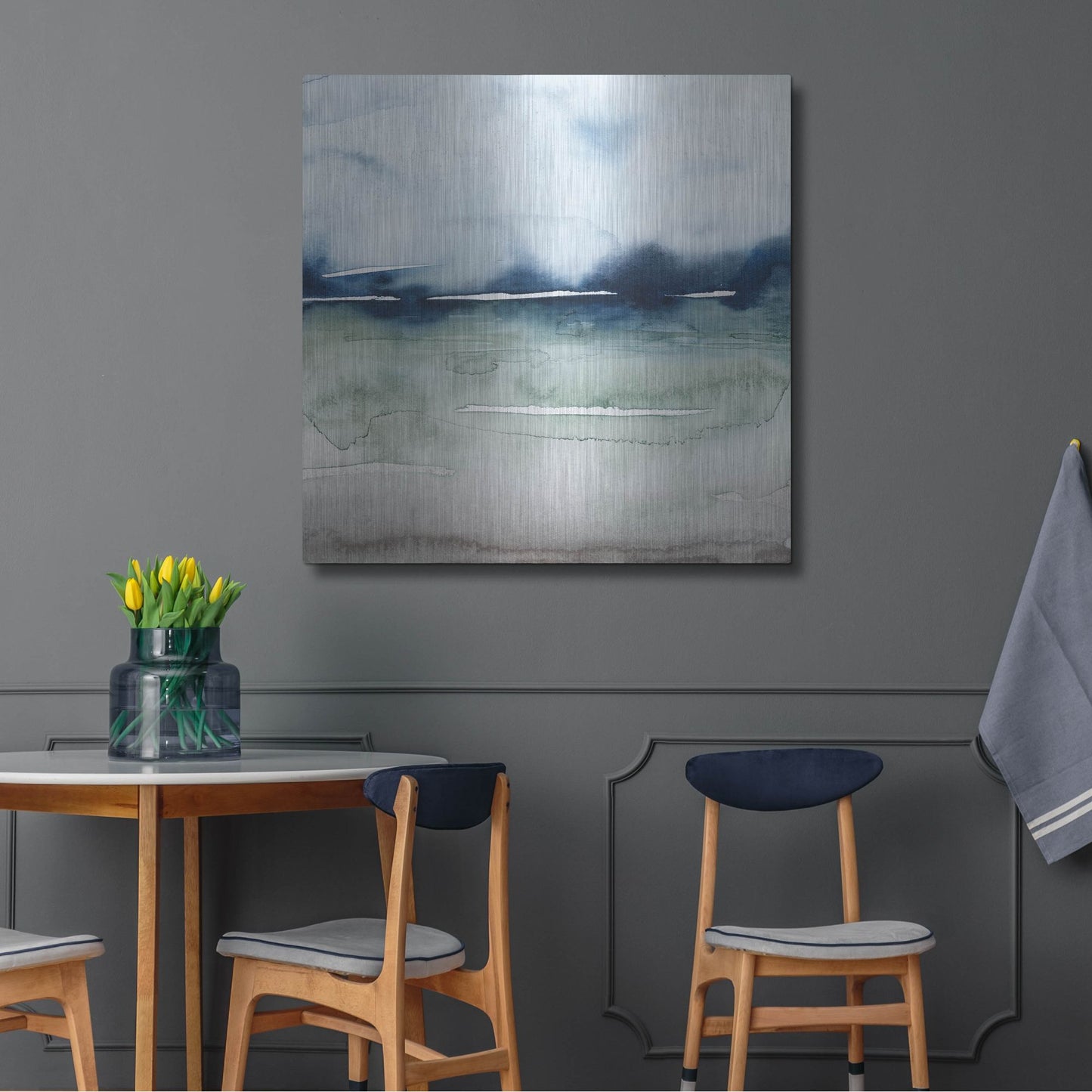 Luxe Metal Art 'Uplands II' by Grace Popp, Metal Wall Art,36x36