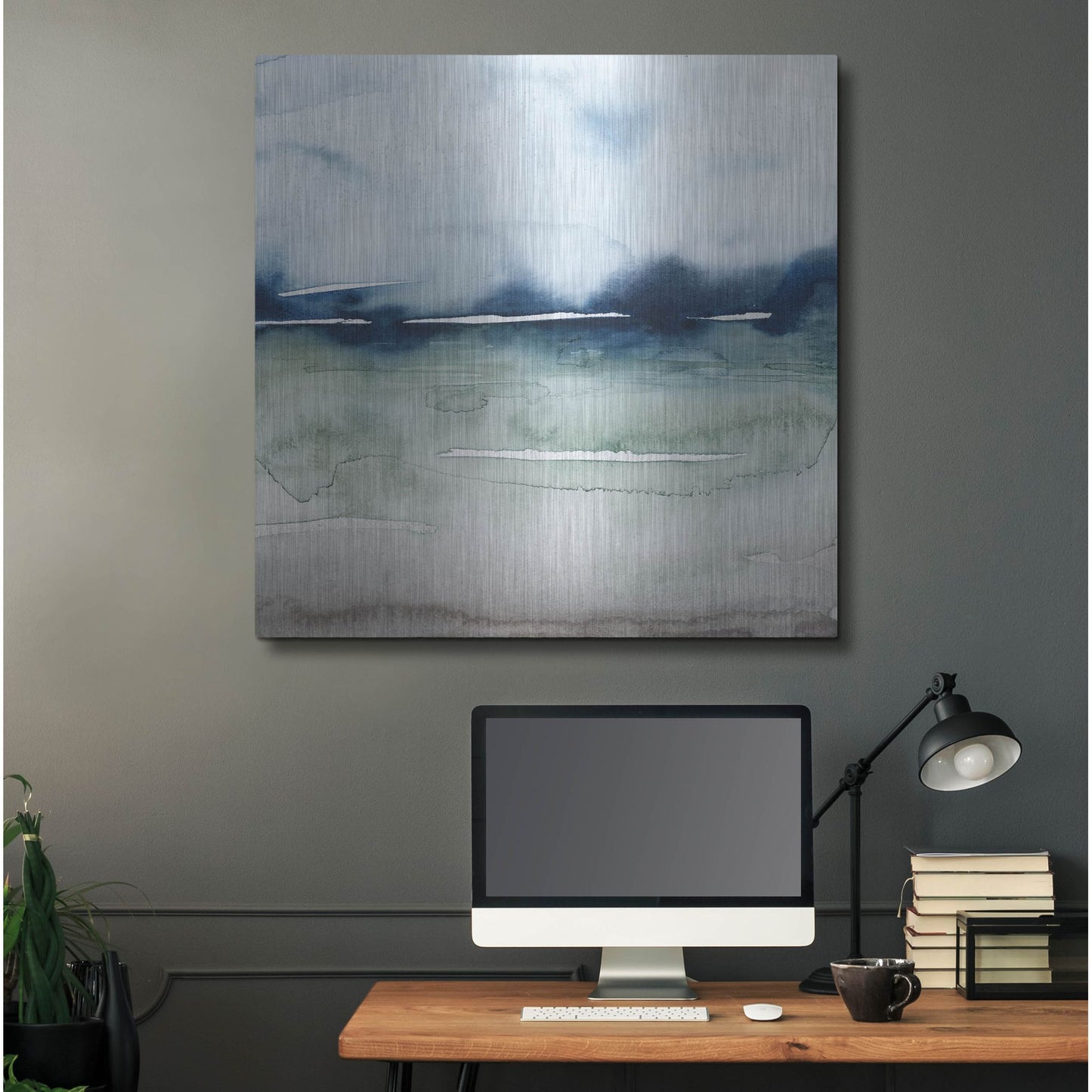 Luxe Metal Art 'Uplands II' by Grace Popp, Metal Wall Art,36x36