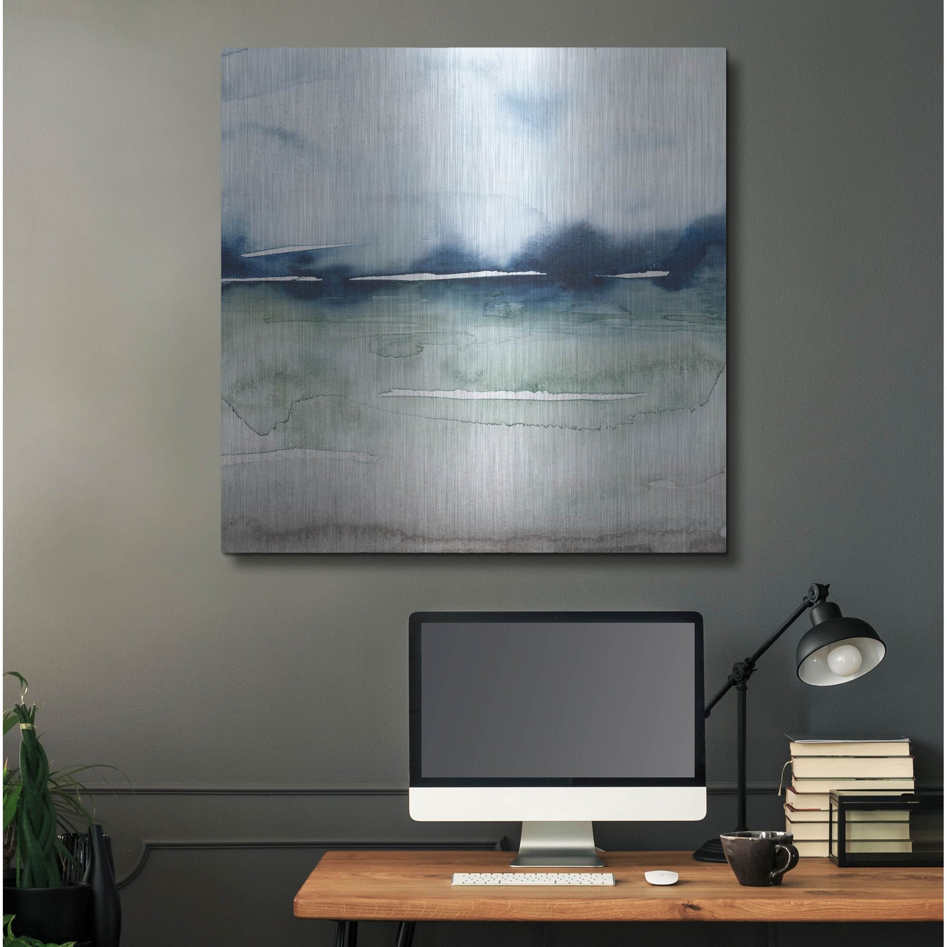 Luxe Metal Art 'Uplands II' by Grace Popp, Metal Wall Art,36x36