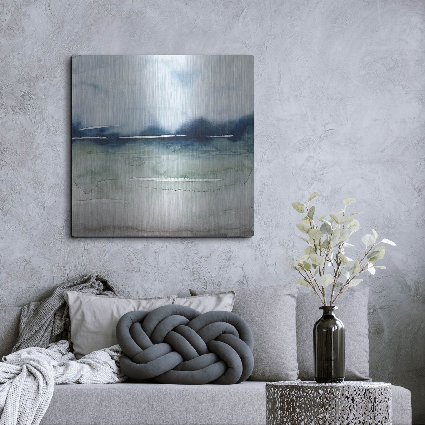 Luxe Metal Art 'Uplands II' by Grace Popp, Metal Wall Art,36x36