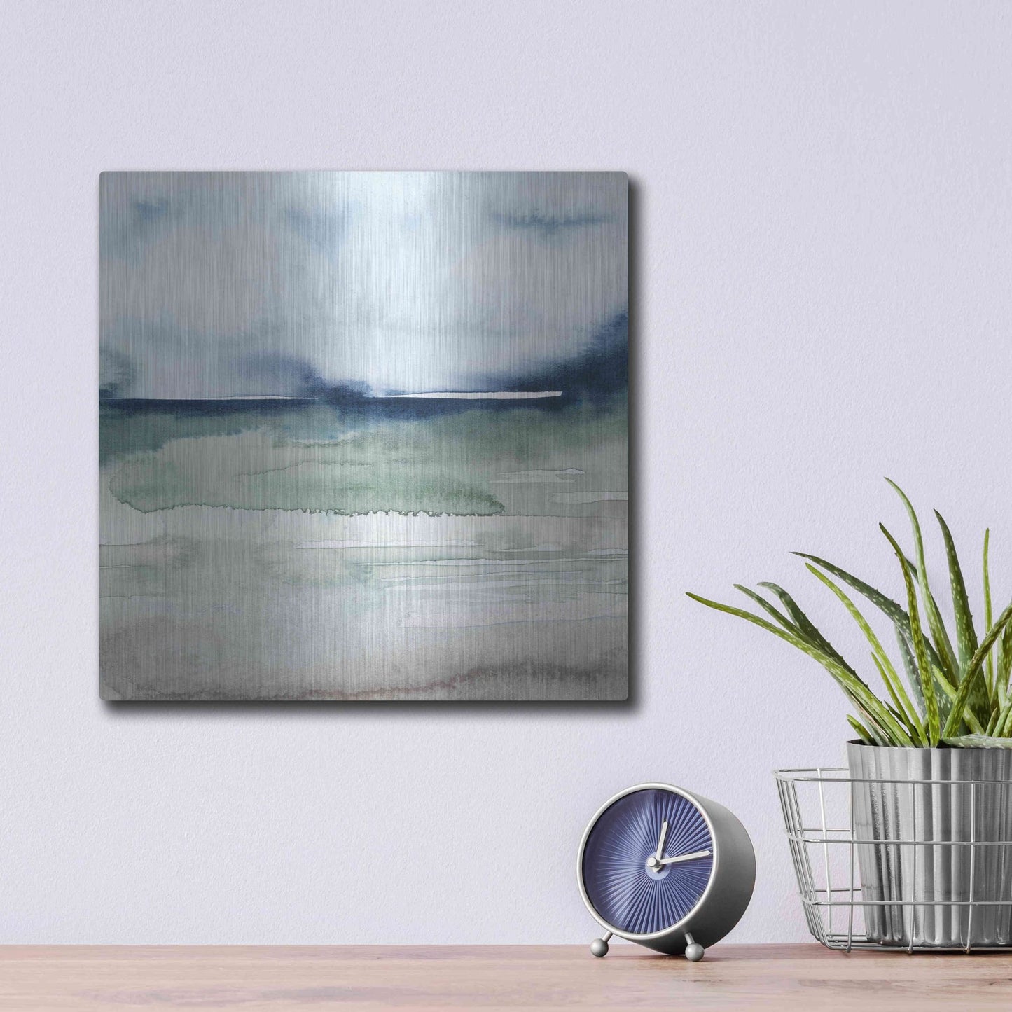 Luxe Metal Art 'Uplands I' by Grace Popp, Metal Wall Art,12x12