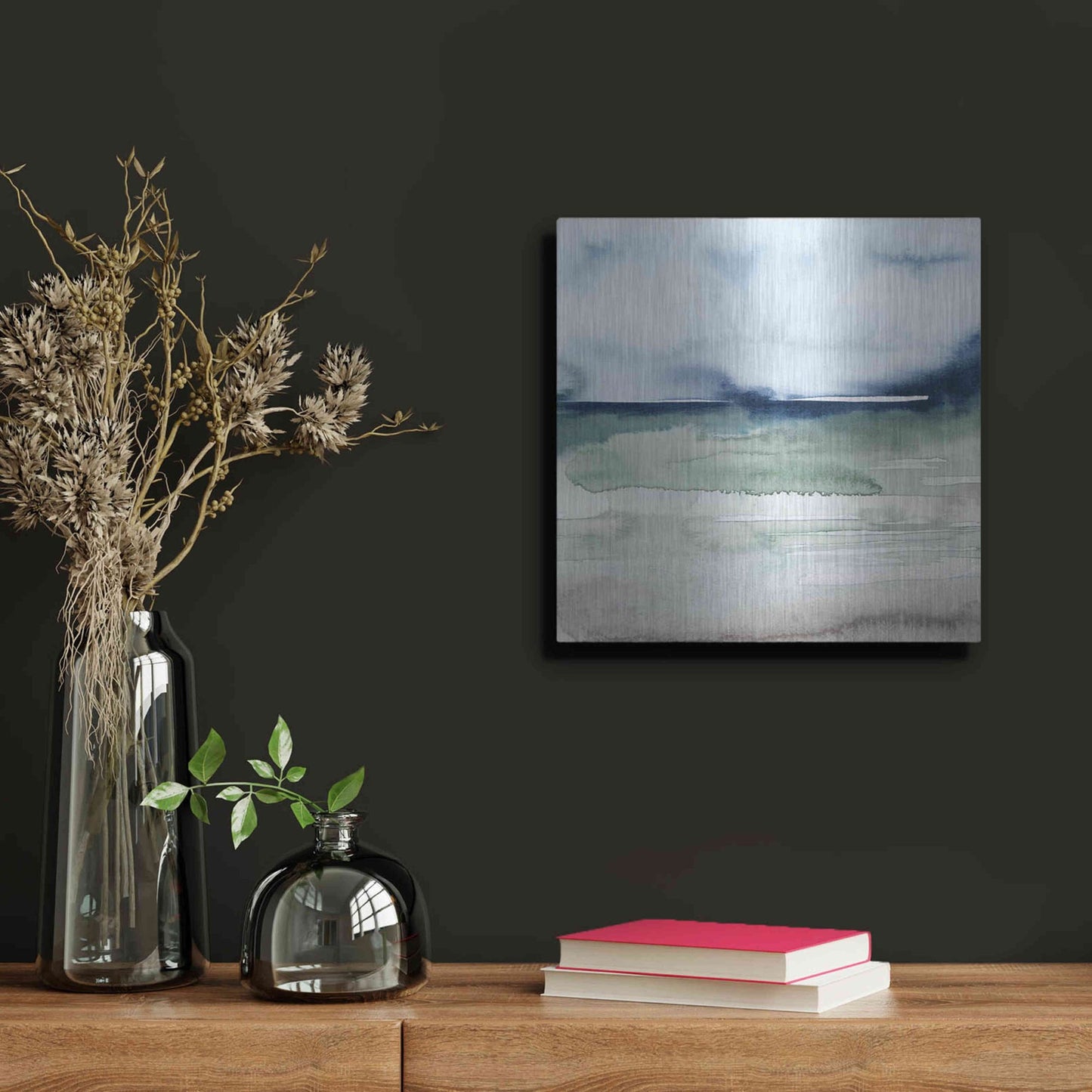 Luxe Metal Art 'Uplands I' by Grace Popp, Metal Wall Art,12x12