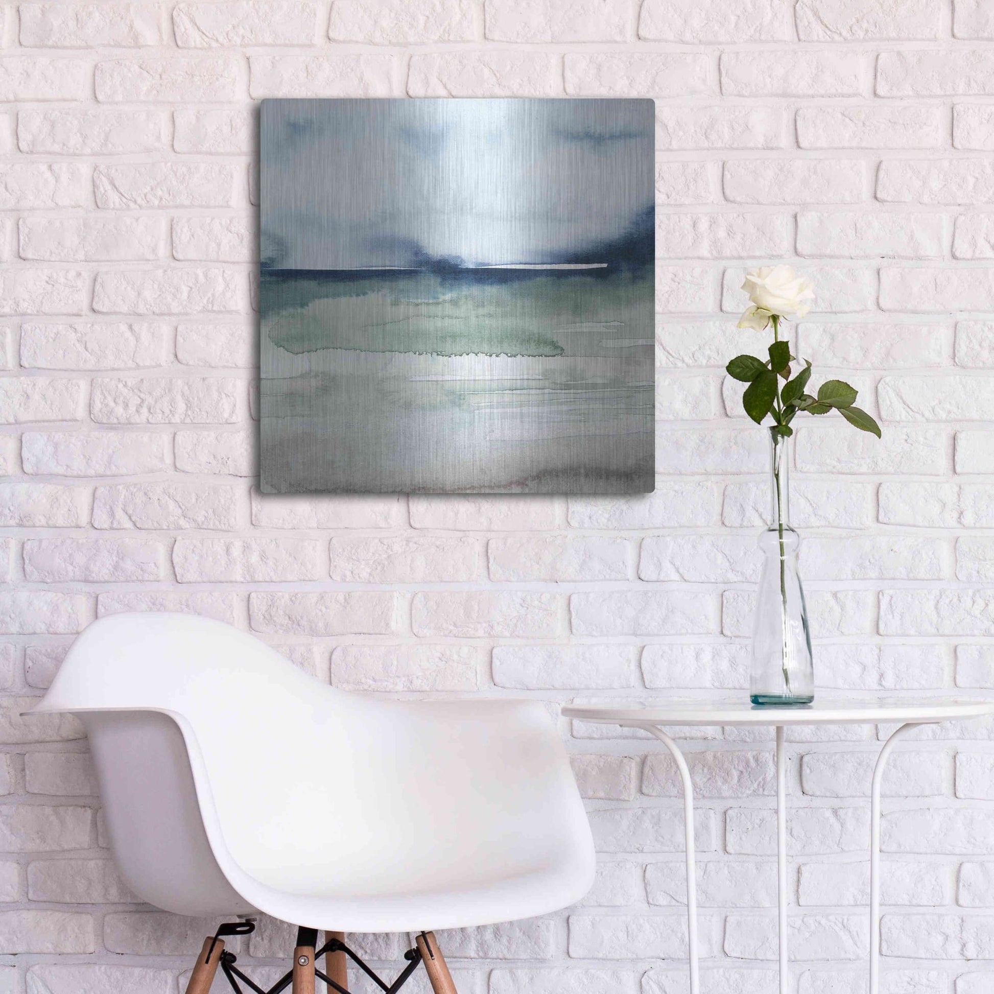 Luxe Metal Art 'Uplands I' by Grace Popp, Metal Wall Art,24x24