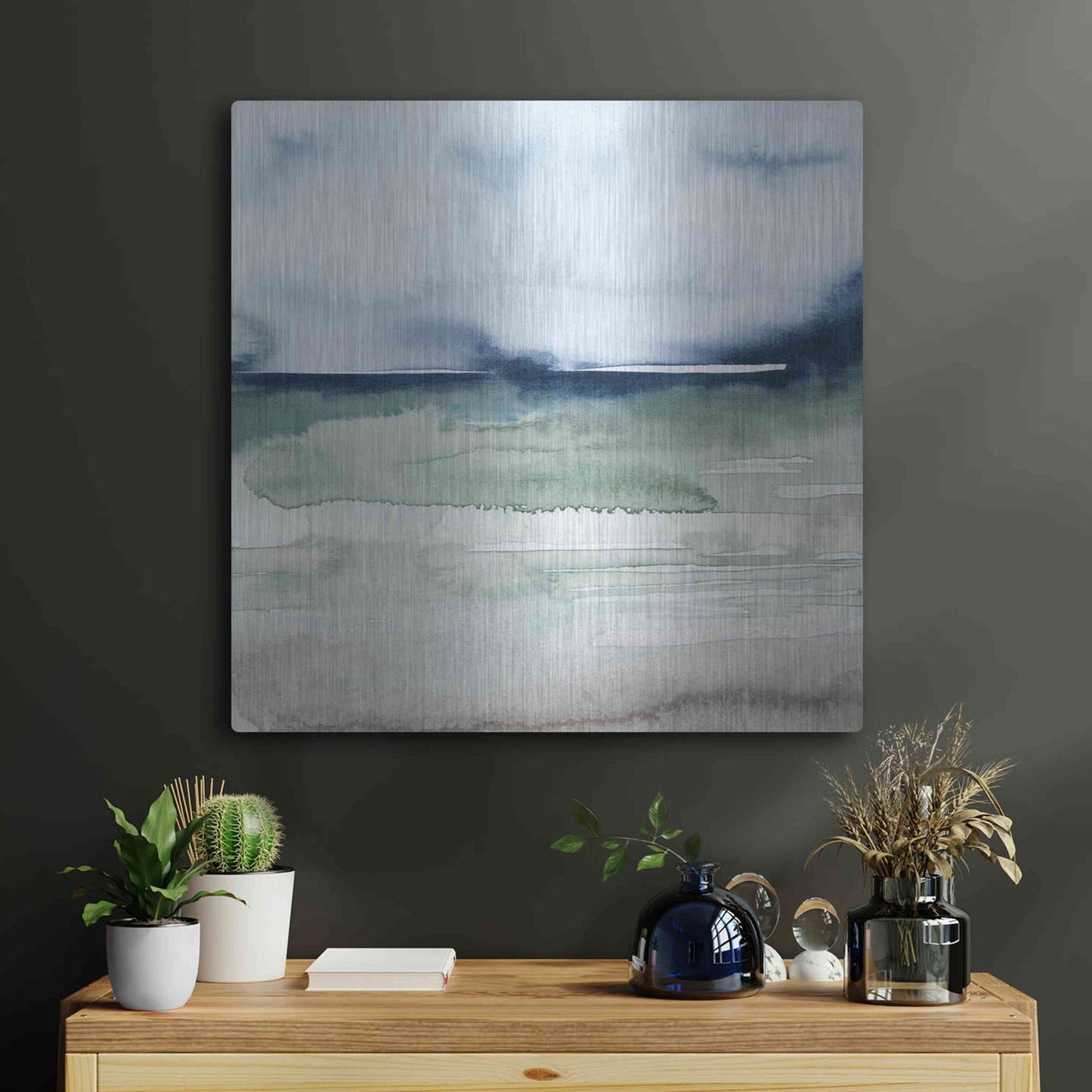 Luxe Metal Art 'Uplands I' by Grace Popp, Metal Wall Art,24x24