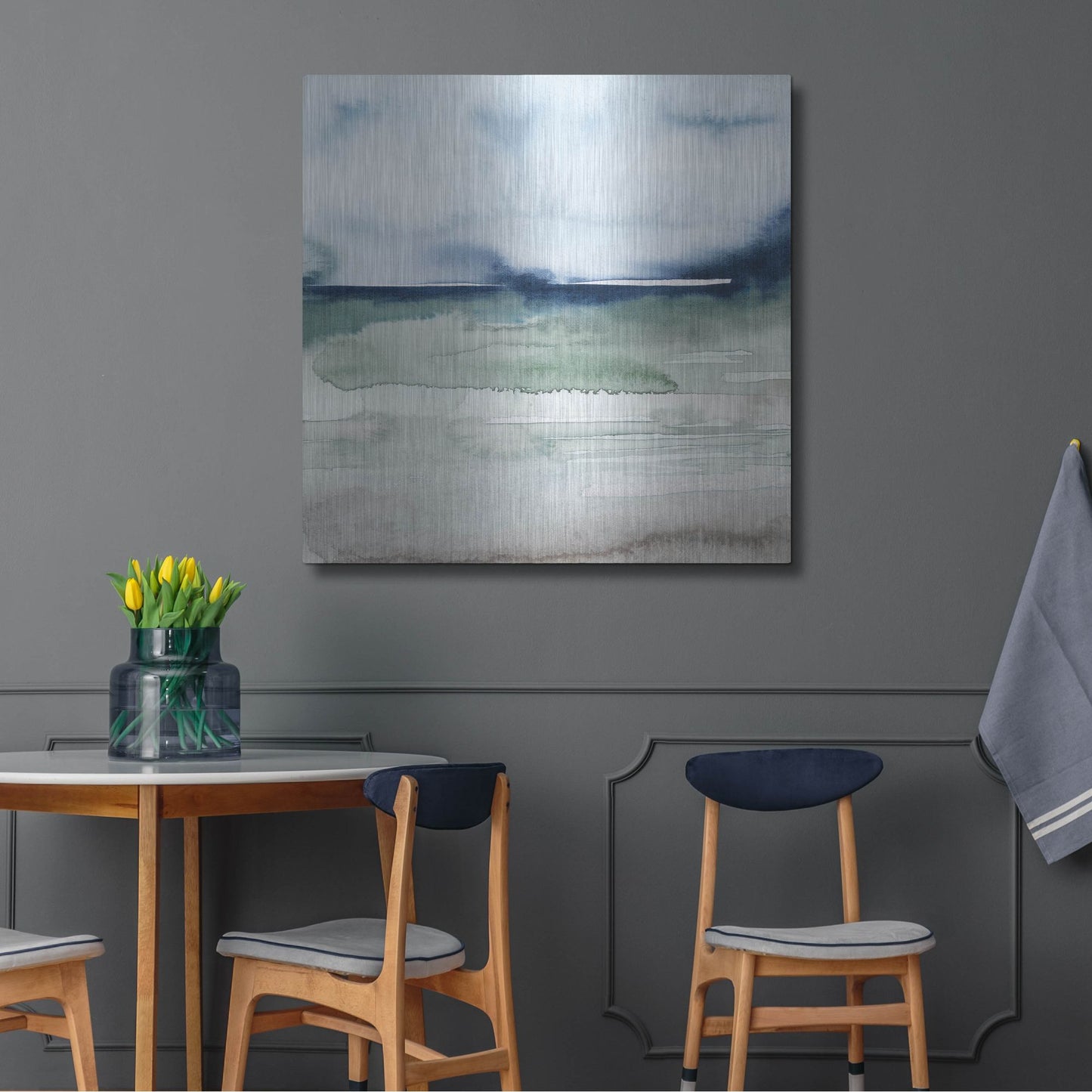 Luxe Metal Art 'Uplands I' by Grace Popp, Metal Wall Art,36x36