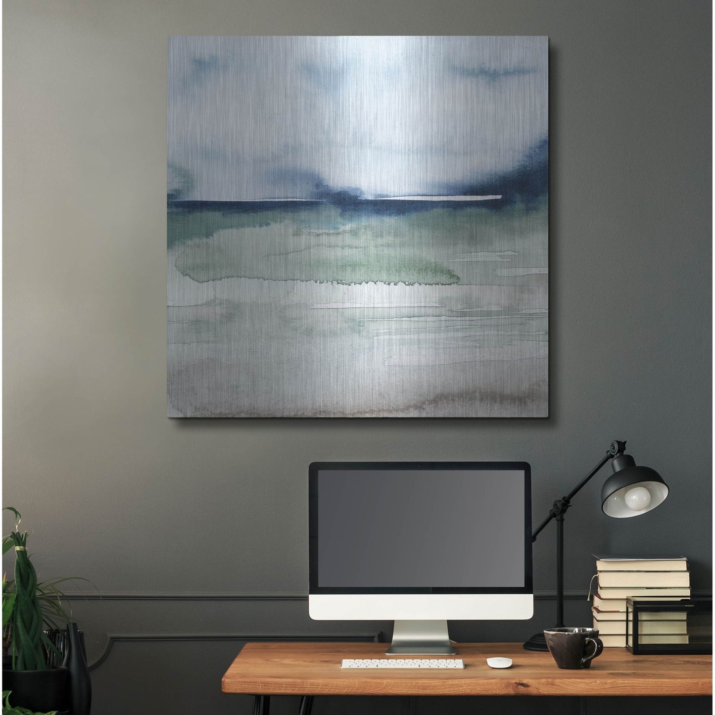 Luxe Metal Art 'Uplands I' by Grace Popp, Metal Wall Art,36x36