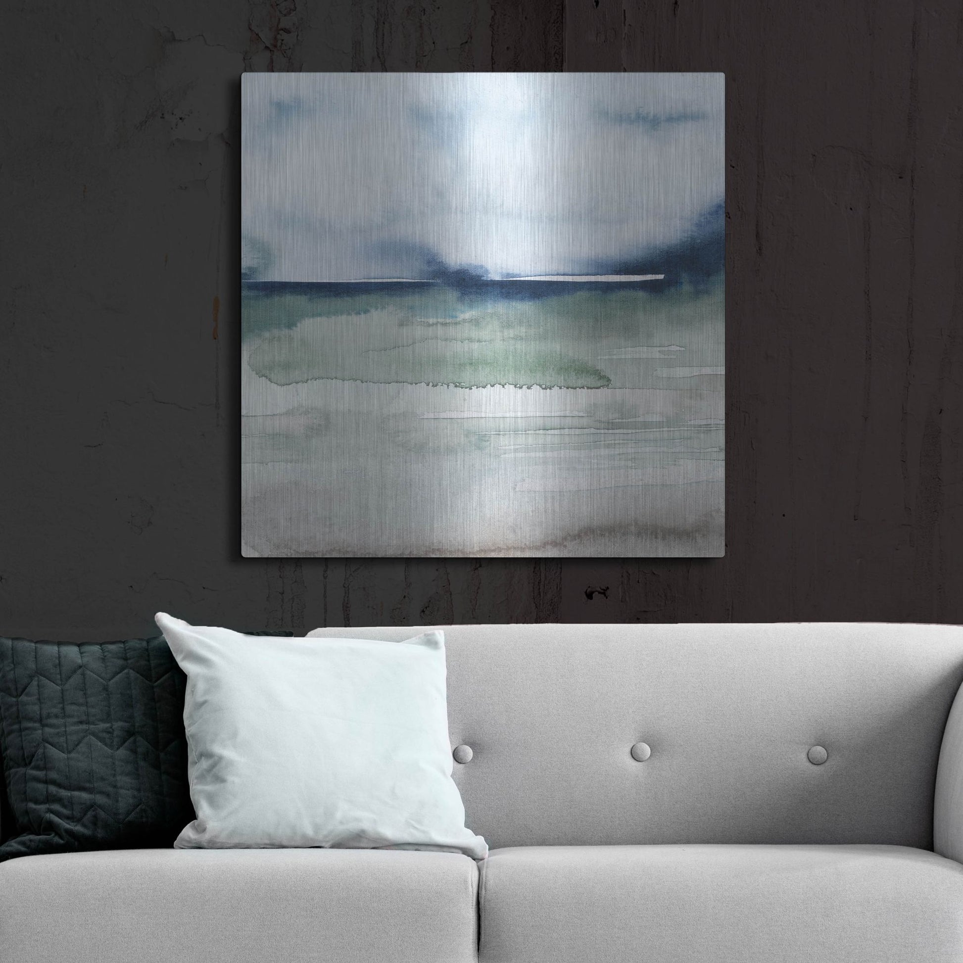 Luxe Metal Art 'Uplands I' by Grace Popp, Metal Wall Art,36x36