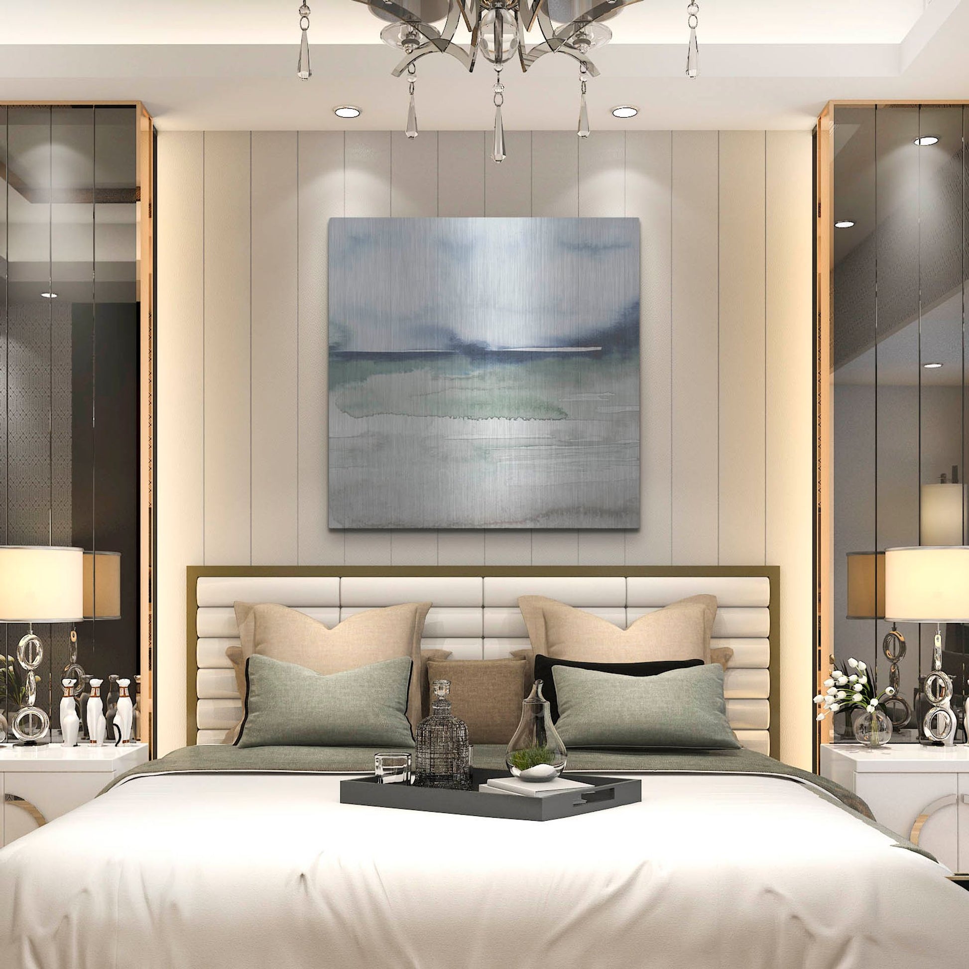 Luxe Metal Art 'Uplands I' by Grace Popp, Metal Wall Art,36x36