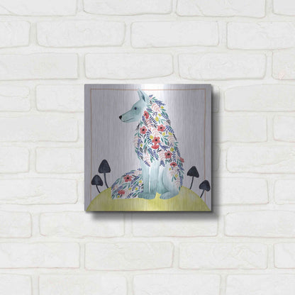 Luxe Metal Art 'Friends of Clementine III' by Grace Popp, Metal Wall Art,12x12