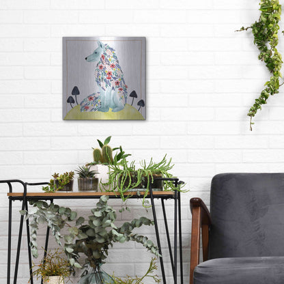 Luxe Metal Art 'Friends of Clementine III' by Grace Popp, Metal Wall Art,12x12