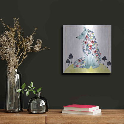 Luxe Metal Art 'Friends of Clementine III' by Grace Popp, Metal Wall Art,12x12