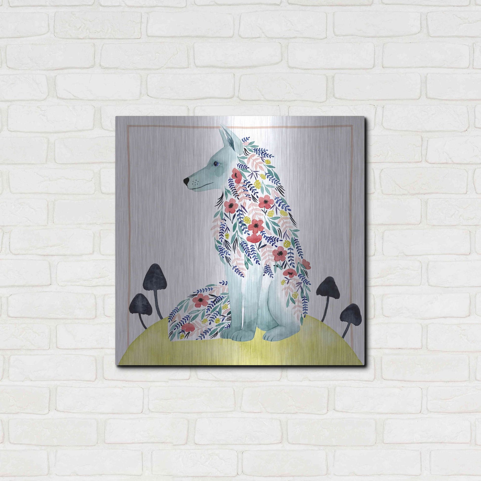 Luxe Metal Art 'Friends of Clementine III' by Grace Popp, Metal Wall Art,24x24